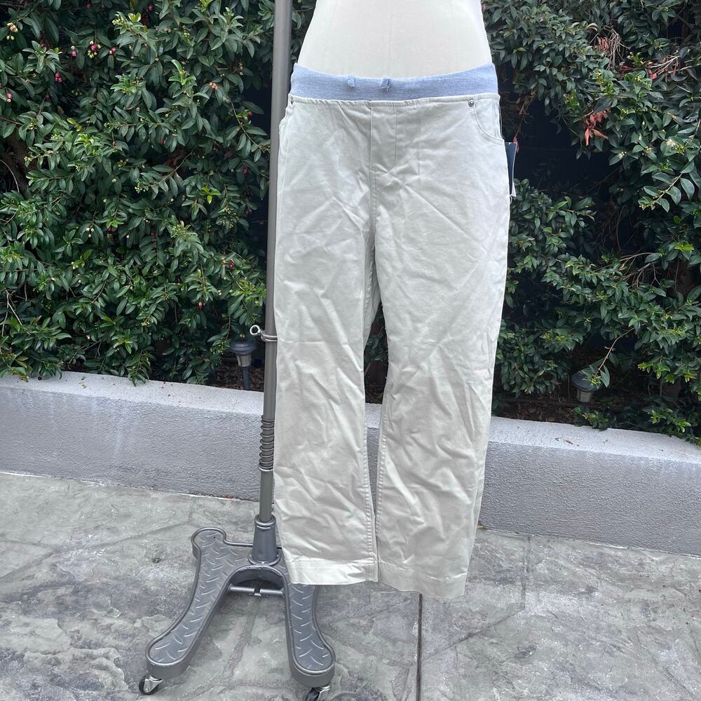 NWT UNIVIBE Boys Khaki Jogger Pants Size XL Elastic Waist Stretch Casual Chinos